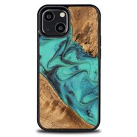 etui bewood unique na iphone 13 mini - turquoise