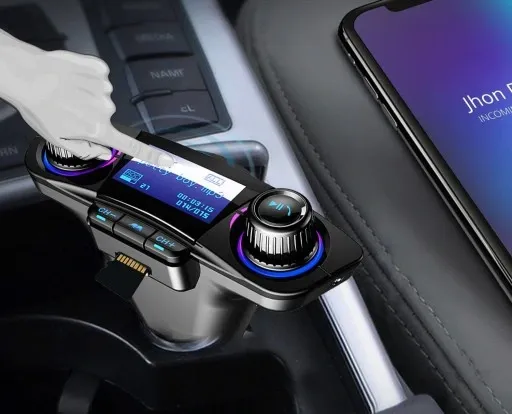 TRANSMITER FM BLUETOOTH 5.0 USB MULTIMEDIALNY 8w1 zdjęcie 6