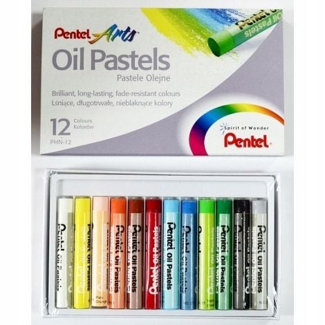 pastele olejne 12kol. pentel phn-12 a'12 3573 na Arena.pl