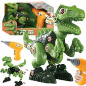 DUŻY DINOZAUR DO SKRĘCANIA Z WKRĘTARKĄ ZRÓB TO SAM ZESTAW MAJSTERKOWICZA