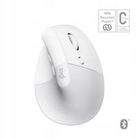 Mysz ergonomiczna Logitech Lift Pionowa Right dla Mac Biała bezprzewodowa