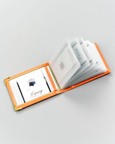 etui na karty skórzane 301-bl-orange na Arena.pl