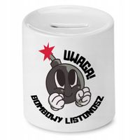 Skarbonka Dla Listonosza Bombowy Listonosz Prezent Z Nadrukiem Ze Zdjęciem