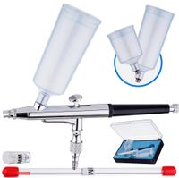 aerograf modelarski precyzyjny pro dysza 0,3mm double action dwa zbiorniki