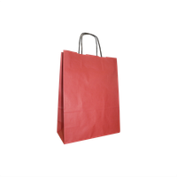 Torba papierowa 25 x 11 x 32 cm, 100 szt. czerwona AWIH