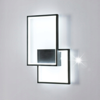 KINKIET SCIENNY LED WEWNETRZNY DO LOFT NOWOCZESNY CZARNY 34W 6500K