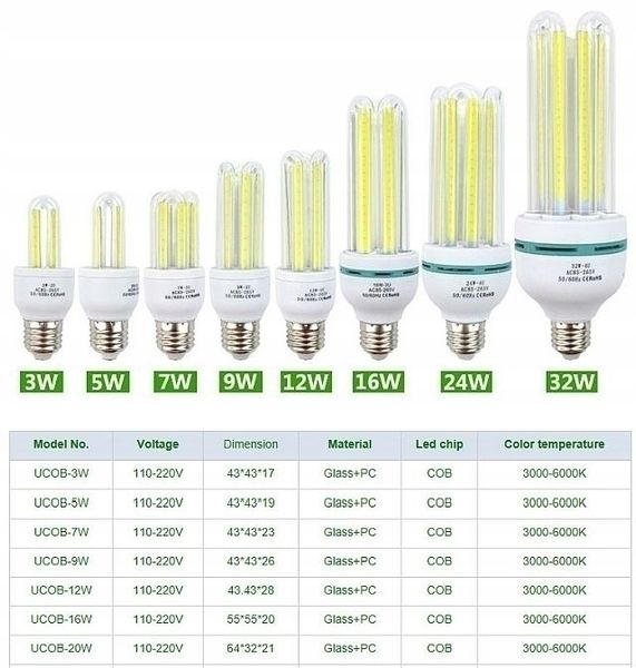 Żarówka LED 5w 3u COB 700 lm BIAŁA CIEPŁA 3000K zdjęcie 3