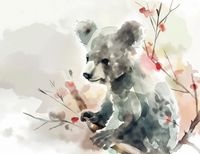 Plakat 65x50cm Akwarelowa Koala