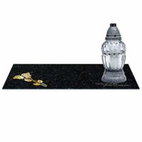 SZKLANA PODSTAWKA POD ZNICZE 60x30cm 492d + napis