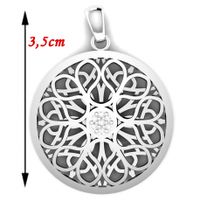 SREBRNY WISIOREK PRZESTRZENNY KOŁO SREBRO PRÓBY 925