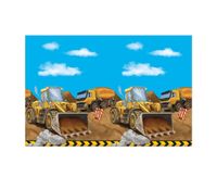Obrus foliowy plac budowy pojazdy, 120x180 cm