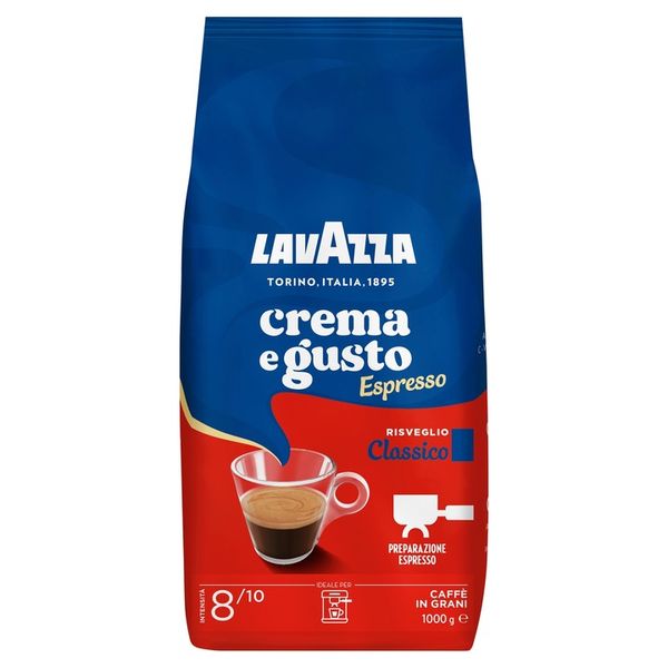 Kawa ziarnista Espresso Crema e Gusto Classico 1kg 1000g broda coffee zdjęcie 2