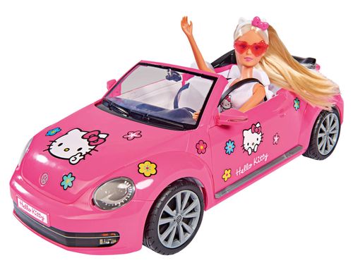 Lalka Steffi Hello Kitty + VW Beetle Cabrio kabriolet na Arena.pl