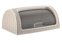 Chlebak pojemnik na pieczywo RATTAN beżowy tworzywo