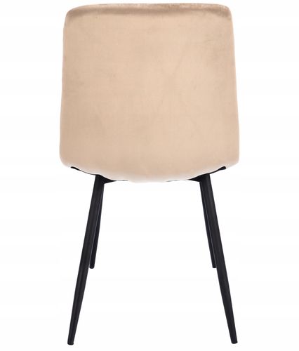 4 x krzesło tapicerowane pikowane welur nowoczesne na Arena.pl