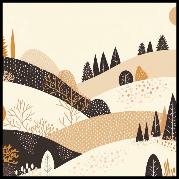 Plakat 100x100cm Jesień w Wzgórzach zdjęcie 2