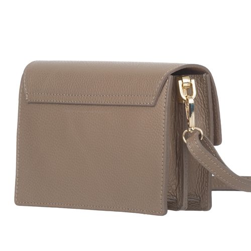 VERA PELLE torebka skórzana listonoszka z klapą V606 c.jeansowa na Arena.pl