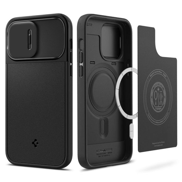 SPIGEN OPTIK ARMOR MAG MAGSAFE IPHONE 14 PRO BLACK zdjęcie 1