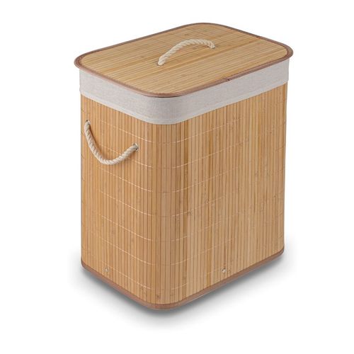 KOSZ na PRANIE Pojemnik na ZABAWKI BAMBUSOWY z POKRYWĄ Tadar 42x32x50 cm na Arena.pl