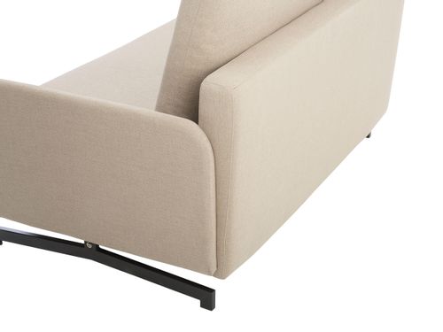 Sofa rozkładana beżowa BELFAST na Arena.pl