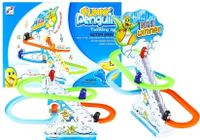 PINGWINY NA RUCHOMYCH SCHODACH ŚWIATŁO MELODIE