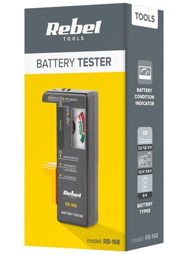 Tester baterii Rebel Tools RB-168 woltomierz na Arena.pl