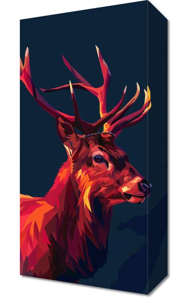 Obraz 20x40cm Jeleń w Geometrii zdjęcie 1
