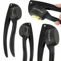 WYCISKACZ DO CZOSNKU ROZDRABNIACZ WYCISKARKA PRASKA ZGNIATACZ STALOWY CZERŃ