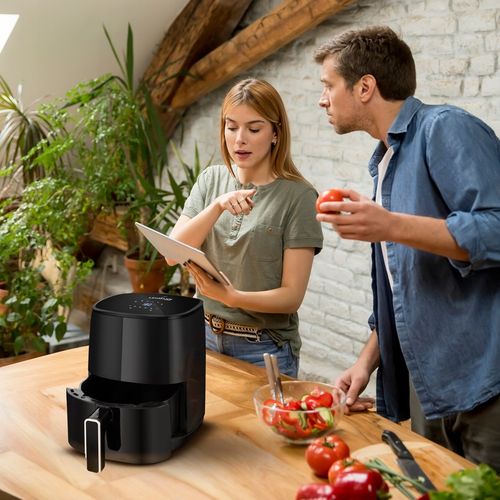 FRYTKOWNICA BEZTŁUSZCZOWA AIRFRYER GRILLOWANIE DUŻA NIEPRZYWIERAJĄCA na Arena.pl