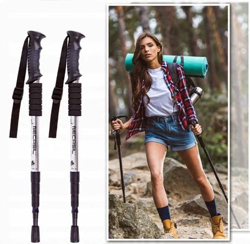 KIJE TREKKINGOWE ANTISHOCK DO CHODZENIA PO GÓRACH NORDIC WALKING KIJKI ALU na Arena.pl