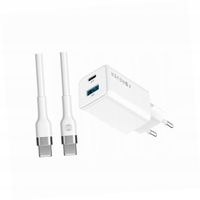 Szybka ładowarka GaN 45W 2 wejścia USB i USB-C z kablem do Oppo A52