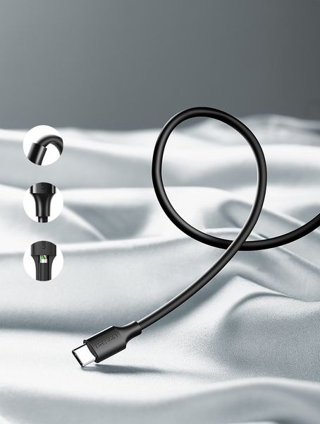 Kabel przewód USB - USB-C 2A 1m czarny zdjęcie 7