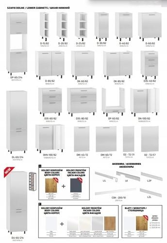 BELLA G-20/72 SZAFKA GÓRNA OTWARTA DĄB CRAFT na Arena.pl