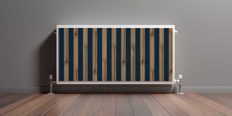 Magnetyczna MASKOWNICA Na Grzejnik Lamele Ozdobne Efekt 3D 80cm x 60cm zdjęcie 3