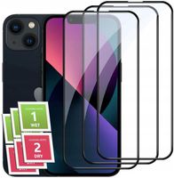 3x SZKŁO NA CAŁY EKRAN DO IPHONE 13/13 PRO PEŁNE HARTOWANE SZKIEŁKO 5D
