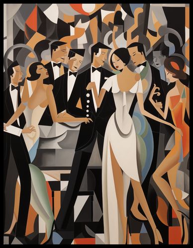 Plakat 50x65cm Bal w Art Deco na Arena.pl