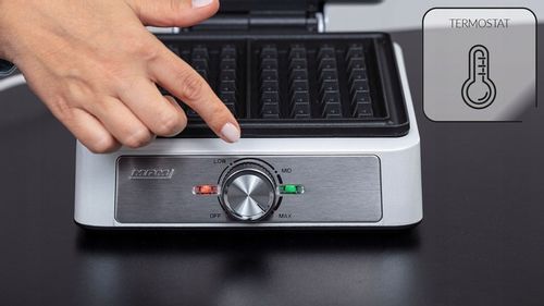 Gofrownica mocna srebrna 2 gofry MPM MGO-41 1600W na Arena.pl