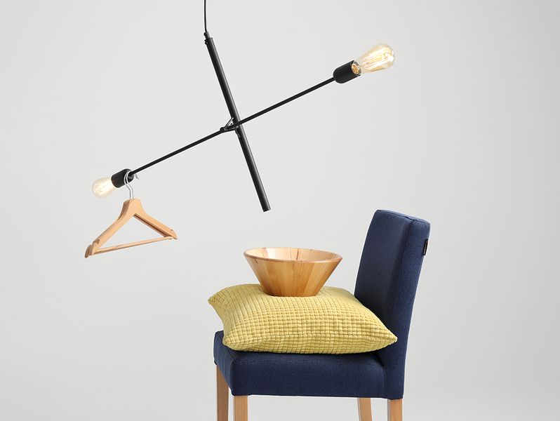 Lampa wisząca TWIGO 2 – czarny zdjęcie 3