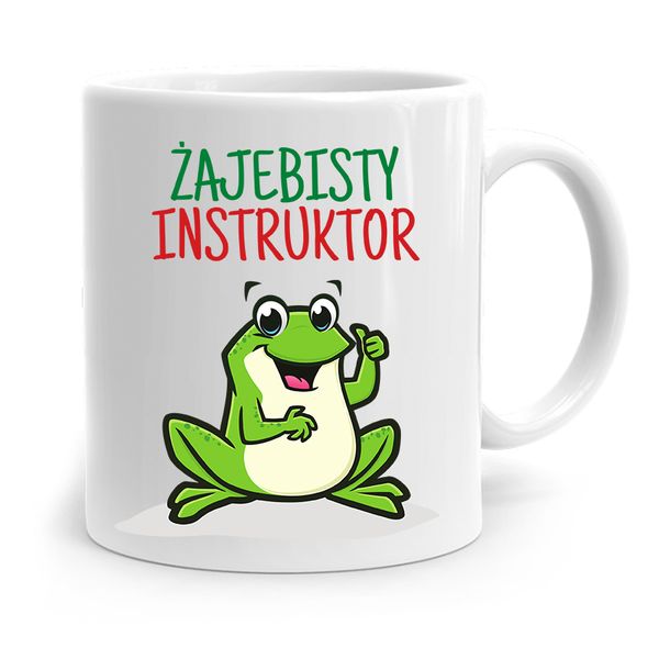 Dla Instruktora Kubek Prezent Żajebisty Instruktor Z Nadrukiem Ze Zdjęciem zdjęcie 1