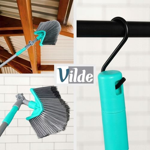 Miotła TRÓJKATNA szczotka teleskopowa narożna do pajęczyn kurzu na Arena.pl