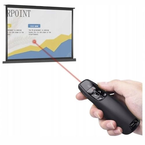 WSKAŹNIK PREZENTER LASEROWY PILOT BEZPRZEWODOWY DO PREZENTACJI LASER USB na Arena.pl