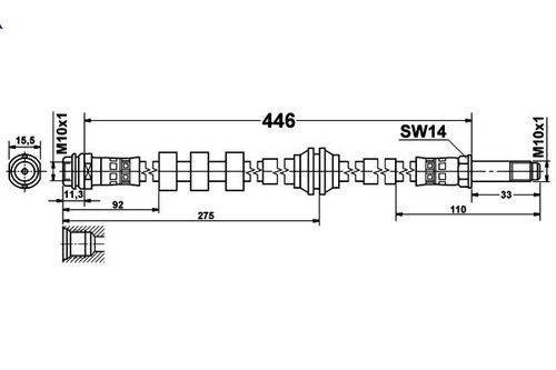 Audi A6 C7 - Zestaw Przewodów Hamulcowych Teflonowych W Oplocie Stalowym na Arena.pl