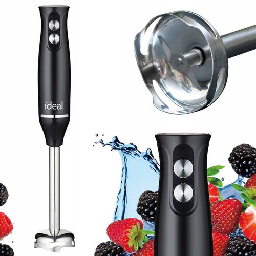 Blender ręczny Stalowe ostrza 800W Tryb PULSACYJNY Ideal IK1001 czarny na Arena.pl