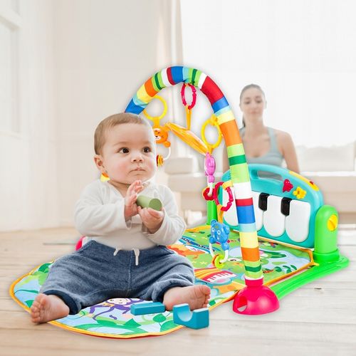 MATA EDUKACYJNA INTERAKTYWNA PIANINKO GRZECHOTKI GRYZAK LUSTERKO DLA DZIECI na Arena.pl