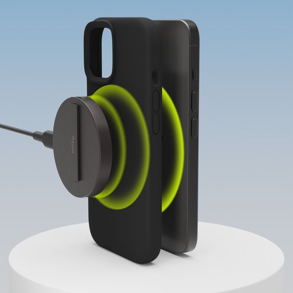 Allity nakładka Silicone Case Mag do iPhone 14 Pro Max czarny zdjęcie 2