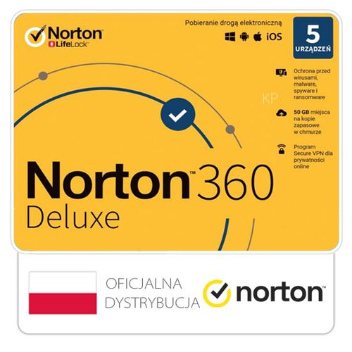 Norton 360 Deluxe 5 stanowisk / 1 rok na Arena.pl