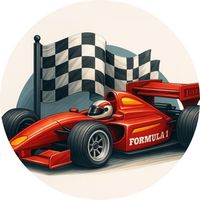 Opłatek na tort Formuła F1 McLaren Mercedes Wyścig Lamborghini Bolid