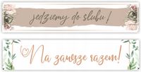TABLICA ŚLUBNA rejestracyjna dekoracyjna auta na ślub z imieniem datą