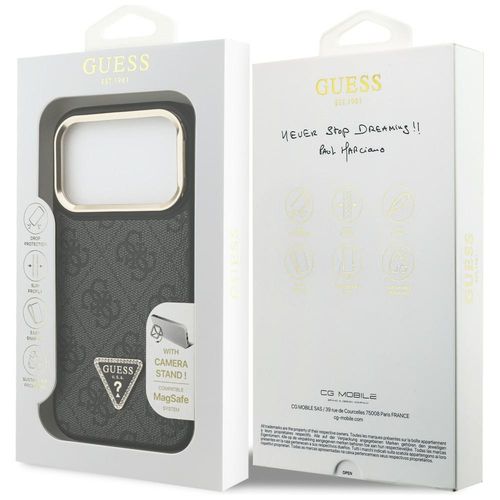 etui guess 4g pu triangle logo & stand   camera magsafe do iphone 17 na Arena.pl