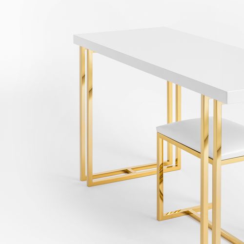 Taboret Agnes biały na Arena.pl